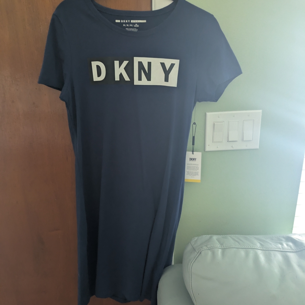 DKNY Navy T-Shirt Dress